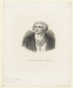 Ritratto di Giuseppe De Maistre conte Geoffroy Nicolas Charles