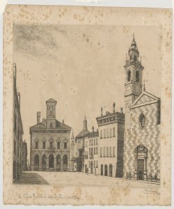 Veduta di Sabbioneta (Mantova): Piazza Ducale Carbonati Antonio