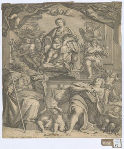 Madonna con Bambino e santi Del Po Pietro