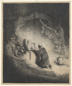 San Girolamo in preghiera nella grotta Vliet Jan Georg van der