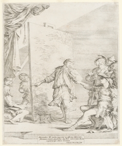 Alessandro Magno nello studio di Apelle Rosa Salvator