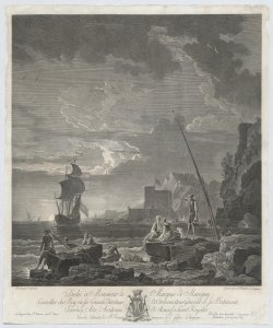 Marina con pescatori e barche Balechou Jean Joseph