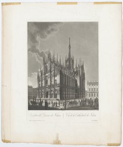 Veduta di Milano: Duomo 