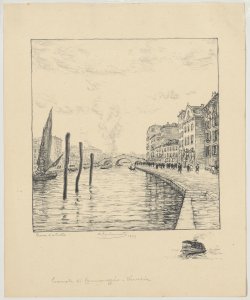 Veduta di Venezia: canale di Cannareggio Carbonati Antonio