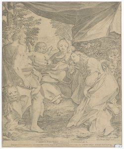 Madonna con Bambino e santi Carracci Agostino