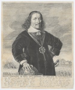 Ritratto di Cornelisz de With vice ammiraglio d'Olanda Blooteling Abraham