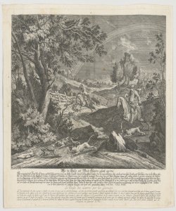 Caccia alla lepre Ridinger Johann Elias
