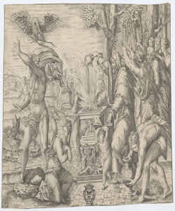 Sacrificio di Ifigenia Beatrizet Nicolas detto Beatricetto