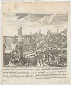 Battaglia: attacco a due bastioni e brecce aperte dai minatori Rigaud Jean