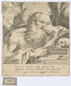 San Girolamo in meditazione Curti Bernardino