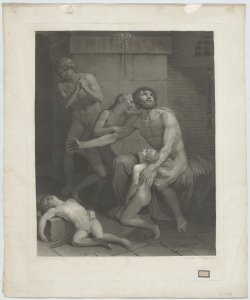 Conte Ugolino e figli nella prigione Bigatti Giovanni