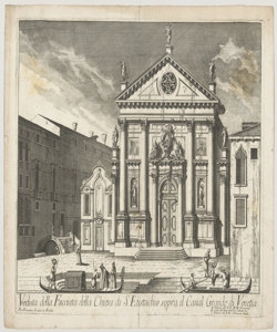 Veduta di Venezia: Chiesa di S. Eustachio Lovisa Domenico