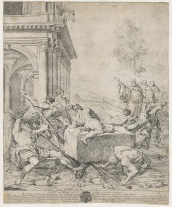 San Benedetto scaccia il diavolo Scaramuccia Luigi detto Luigi Perugino