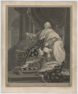 Ritratto di Luigi XVIII re di Francia Massard Jean Baptiste Rapha l Urbain