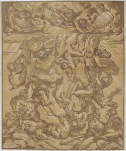 Giove fulmina i giganti Coriolano Bartolomeo