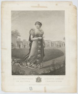 Ritratto della principessa Augusta Amelia di Baviera vice regina d'Italia Rados Luigi