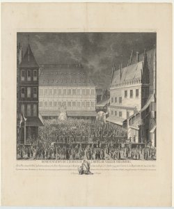 Festa a Strasburgo in onore di Luigi XV Le Bas Jacques Philippe