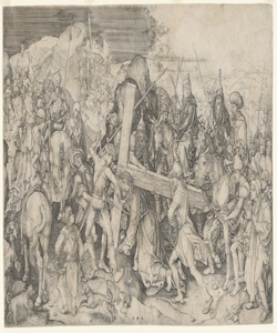 Salita di Cristo al monte Calvario Schongauer Martin