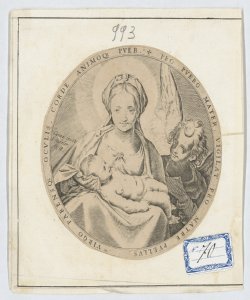 Madonna con Bambino e angeli Sadeler Jan I