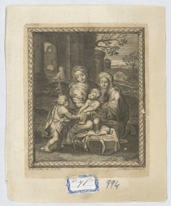 Sacra Famiglia con san Giovannino e sant Elisabetta De Poilly François