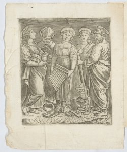 Santa Cecilia e altri santi Sanzio Raffaello