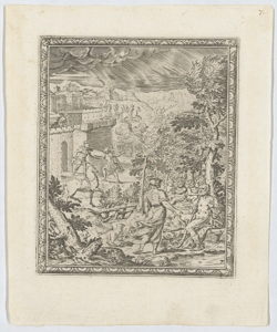 Erminia e i pastori Carracci Agostino