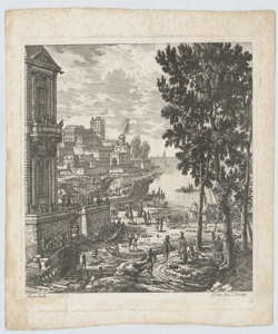 Veduta di un porto Perelle