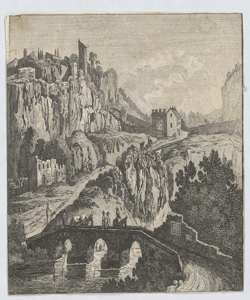 Veduta di Civita Castellana: porta d'entrata Testolini Gaetano