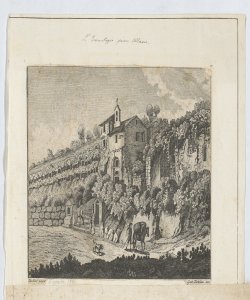 Veduta di Albano: l'eremitaggio Testolini Gaetano