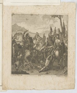 Alessandro Magno accoglie Porro ferito Palmieri Pietro
