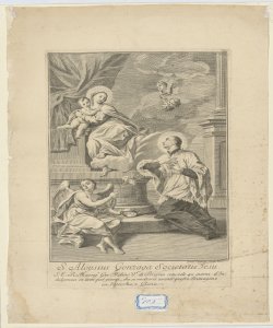 Madonna con Bambino, san Luigi Gonzaga e angeli Cagnoni Domenico