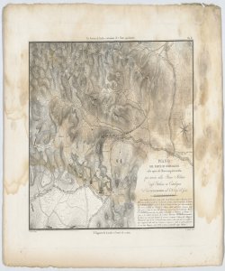 Carta topografica militare: piano del forte di Hostalrich Antonini Leo o Luigi
