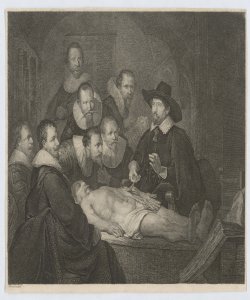 Ritratti maschili/ Lezione di anatomia del dottor Nicolaes Tulp Rembrandt