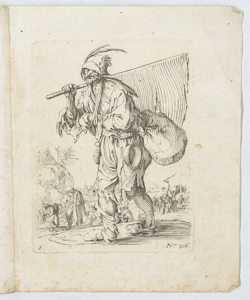 Mendicanti con bandiera Callot Jacques
