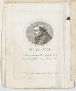 Ritratto di Pio VII Mellini Nicola