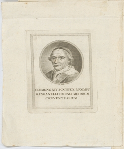 Ritratto di Clemente XIV Becceni Pietro