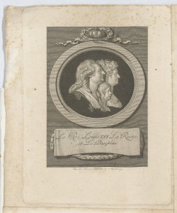 Ritratto di Luigi XVI, della Regina e del Delfino 