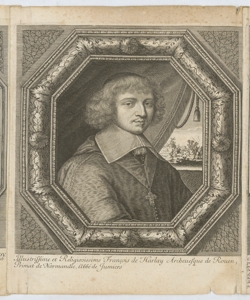 Ritratto di François De Harlay arcivescovo di Rouen Moncornet Balthasar