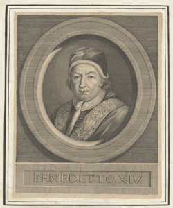 Ritratto di Benedetto XIV papa 