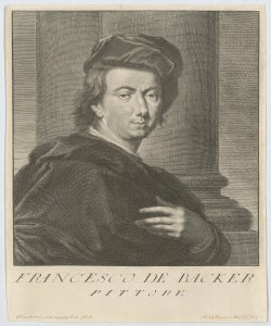 Ritratto di Frans De Backer pittore Campiglia Giovanni Domenico