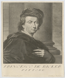 Ritratto di Frans De Backer pittore Campiglia Giovanni Domenico