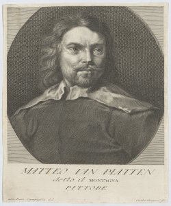 Ritratto di Mattheus Van Platten detto Montagna pittore Gregori Carlo