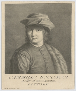 Ritratto di Camillo Boccaccino pittore Pazzi Pietro Antonio