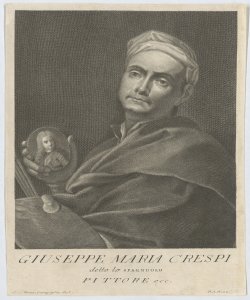 Ritratto di Giuseppe Maria Crespi pittore Pazzi Pietro Antonio