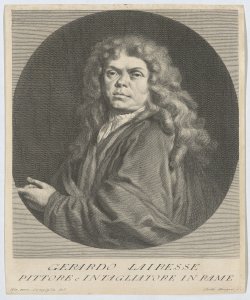 Ritratto di Gèrard De Lairesse pittore e incisore Gregori Carlo