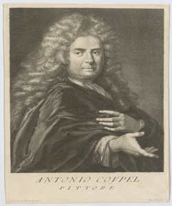 Ritratto di Antoine Coypel pittore Pazzi Pietro Antonio