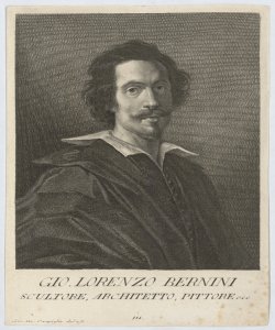 Ritratto di Gian Lorenzo Bernini scultore, architetto, pittore Campiglia Giovanni Domenico