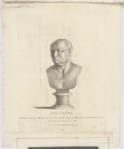 Busto ritratto di Servo Sulpicio Galba Faldoni Giovanni Antonio