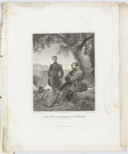 Ritratto dei duchi d Orleans e di Aumale Audibran Francois Adolphe Bruneau