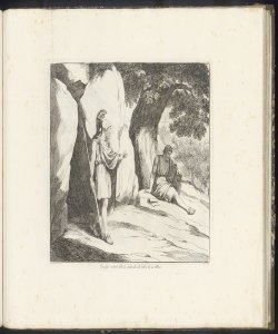 Egesippo trova Filocle che studia all'ombra di un albero Pinelli Bartolomeo